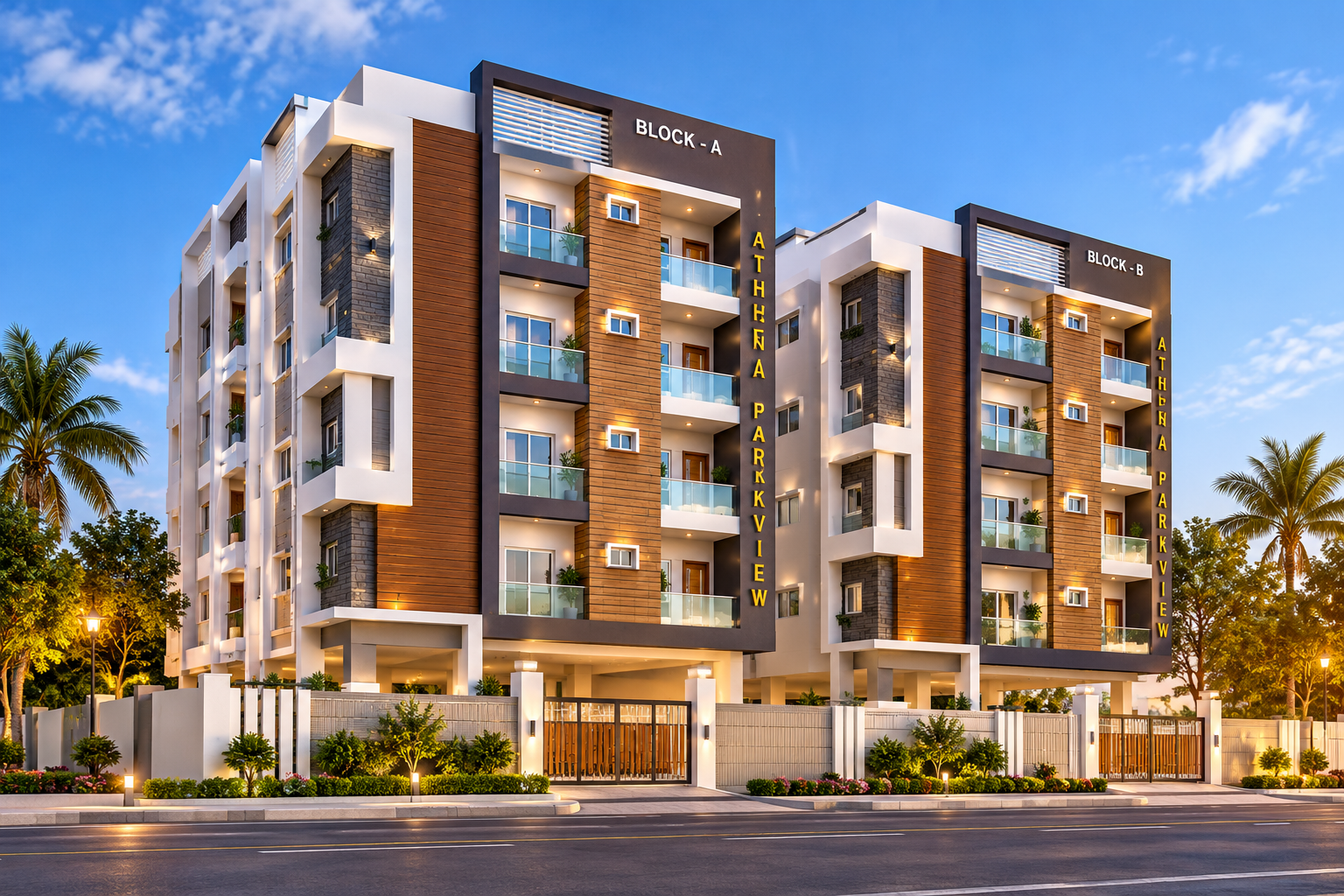 Athena Parkview Block A and Block B in Gajularamaram, Hyderabad